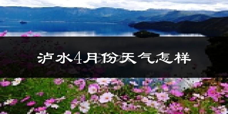 泸水市4月份天气如何?冷热情况分析