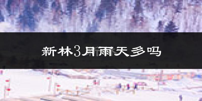 新林3月雨天多吗?