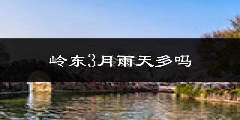 岭东3月雨天多吗?